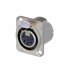 Neutrik NC5FD-LX, XLR, Aluminium, Argent/Nickel, IP40, 1 mm², 1500 V