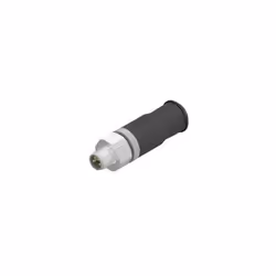 Conec 42-00007, axial, Noir, Mâle, Droit, Nickel/Or, Alliage de cuivre