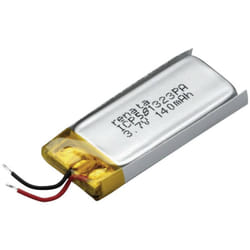 ICP581323PA Pile rechargeable spéciale prismatique avec câble LiPo 3.7 v 145 mAh - Renata