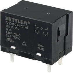 Zettler Electronics - AZ2704-2A-12DTWF Relais pour circuits imprimés 12 v/dc 30 a 2 no (t) 1 pc(s)