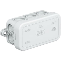 Obo Bettermann - Boîte de dérivation 2000001 (l x l x h) 80 x 43 x 34 mm gris clair (ral 7035) IP55 1 pc(s) Y01821
