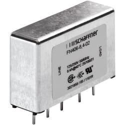 Schaffner - Filtre antiparasite fn 406-3-02 250 v/ac 3 a 2.5 mH (l x l x h) 45 x 15 x 28 mm 1 pc(s)