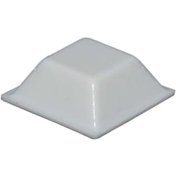 Pied d'appareil Toolcraft PD2205W autocollant, carré blanc (l x l x h) 20.5 x 20.5 x 7.5 mm 1 pc(s) W79100