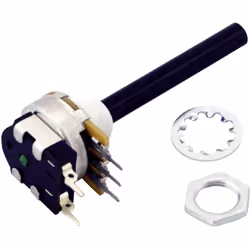 Informations techniques Comportement de la résistance : linéaire Connexion (composants) : à souder Diamètre de l'axe : 6 mm L ...