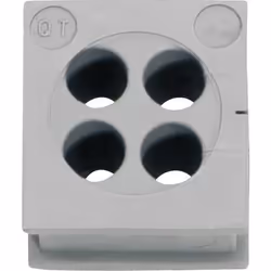 Passe-câbles Icotek QT 4/5 42584 Ø max. des bornes 5 mm Elastomère gris 1 pc(s)