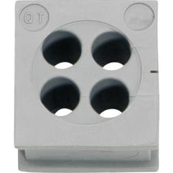 Passe-câbles Icotek QT 4/5 42584 Ø max. des bornes 5 mm Elastomère gris 1 pc(s)