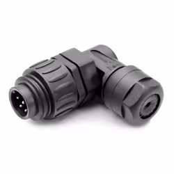 Amphenol C016 10K006 000 12, 14 A, 250 V, 7p, Angle à 90°, Argent, IP67