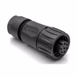 Amphenol C016 30D006 110 12, 14 A, 250 V, 7p, Droit, Argent, IP67