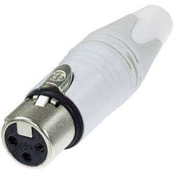 Neutrik - xlr femelle, droit NC3FXX-WT Nombre de pôles: 3 blanc 1 pc(s)