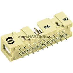 09185067324 Connecteur mâle Nombre total de pôles 6 Nbr de rangées 2 1 pc(s) C77627 - Harting