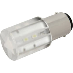 1856035W Voyant de signalisation led blanc froid BA15d 24 v/dc, 24 v/ac 1400 mcd - CML