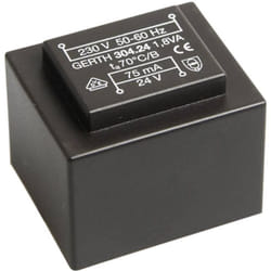 Gerth - PT301201 Transformateur pour circuits imprimés 1 x 230 v 1 x 12 v/ac 1.80 va 150 mA
