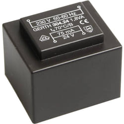 Gerth - PT301502 Transformateur pour circuits imprimés 1 x 230 v 2 x 7.50 v/ac 1.80 va 120 mA