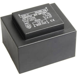 Gerth - PT486002 Transformateur pour circuits imprimés 1 x 230 v 2 x 30 v/ac 10 va 166 mA