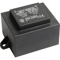 Gerth - PT486002F Transformateur pour circuits imprimés 1 x 230 v 2 x 30 v/ac 10 va 166 mA