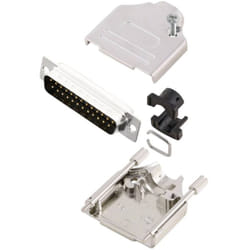 MHDTZK25-DB25P-K Kit embase sub-d mâle 180 ° Nombre de pôles: 25 fût à souder 1 pc(s) - Mh Connectors
