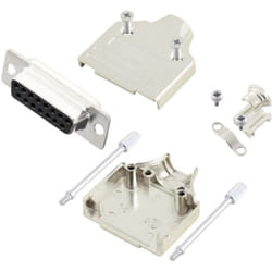 Mh Connectors - MHDM15-DB15S-K Kit embase sub-d femelle 180 ° Nombre de pôles: 15 fût à souder 1 pc(s) A978371