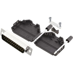 MHDPPK25-DB25P-K Kit embase sub-d mâle 180 ° Nombre de pôles: 25 fût à souder 1 pc(s) A978431 - Mh Connectors