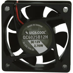 Quickcool - QC6025B12H Ventilateur axial 12 v/dc 34.86 m³/h (l x l x h) 60 x 60 x 25 mm