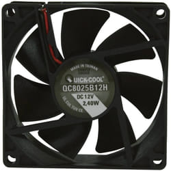 Quickcool - QC8025B12H Ventilateur axial 12 v/dc 67.96 m³/h (l x l x h) 80 x 80 x 25 mm