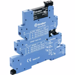 description Étroit pour relais de couplage pour rail DIN avec sortie à semi-conducteur. Utilisation universelle en tant que r ...