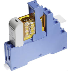 48.52.8.110.0060 Module relais Tension nominale: 110 v/ac Courant de commutation (max.): 8 a 2 inverseurs (rt) 1 - bleu - Finder