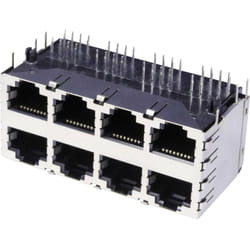 Econ Connect - Multiport à 2 étages 8x RJ45 3022S4 RJ45 embase femelle horizontale Pôle: 8 métal 1 pc(s)