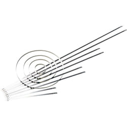HellermannTyton 111-01551 MST500S Serre-câble 500 mm 5.90 mm argent avec fermeture à billes, stabilisé à la chaleur 1 pc(s) Y946021