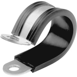 Fix Collier pour tube vissable 9418912020 Plage de ø du faisceau 20 mm (max) avec profilé de protection en chloroprène argent, noir 1 pc Y625801