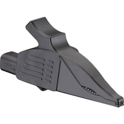 Stäubli - XDK-1033/I-2 Pince crocodile de sécurité enfichable 4 mm cat iv noir