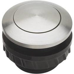 Grothe - Bouton de sonnette simple 62000 acier inoxydable 12 V/1,5 a