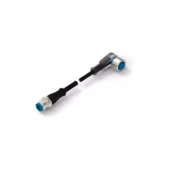TE Connectivity 2-2273125-4, 1,5 m, M12, M12, Mâle/Femelle, Noir, Polyuréthane (PUR), Polyvinyl chloride (PVC)