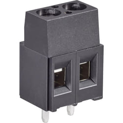 Bornier à vis TE Connectivity 796949-2 3 mm² Nombre de pôles 2 noir 1 pc(s) W594771