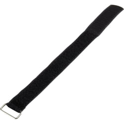 Basetech - 98001c376 Bande auto-agrippante avec boucle partie velours et partie agrippante (l x l) 400 mm x 30 mm noir 1 pc(s) Y807921
