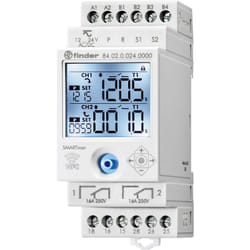 84.02.0.024.0000 84.02.0.024.0000 Interrupteur horaire pour rail 24 v/dc 1 pc(s) 2 inverseurs (rt) W646131 - Finder