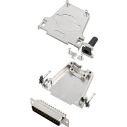 Kit embase sub-d mâle Nombre de pôles: 25 Encitech DTZF25-DBP-K 6355-0044-03 180 ° fût à souder 1 set