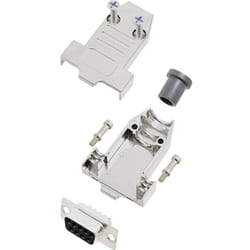 Encitech - Kit embase sub-d femelle Nombre de pôles: 9 DTNT09-M-DMS-K 6355-0070-31 180 ° fût à souder 1 set