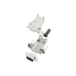 Encitech - Kit embase sub-d mâle Nombre de pôles: 9 DTZF09-DMP-K 6355-0045-01 180 ° fût à souder 1 set S763881