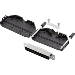Encitech - Kit embase sub-d mâle Nombre de pôles: 62 DPPK37-BK-HDP62-K 6355-0011-04 180 ° fût à souder 1 set