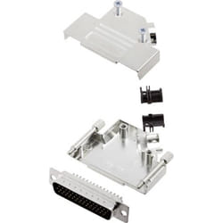 Encitech - Kit embase sub-d mâle Nombre de pôles: 44 D45ZK25-HDP44-K 6355-0013-03 45 ° fût à souder 1 set