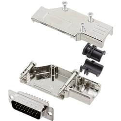Kit embase sub-d mâle Nombre de pôles: 26 Encitech DCMR-FK-15-HDP26-K 6355-0066-02 90 ° fût à souder 1 set
