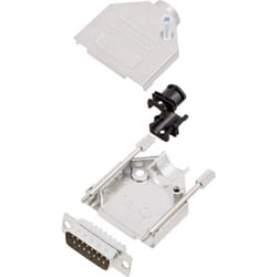 Encitech - Kit embase sub-d mâle Nombre de pôles: 15 DTZK15-DBP-K 6355-0002-02 180 ° fût à souder 1 set