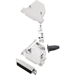 Encitech - Kit embase sub-d mâle Nombre de pôles: 44 DTSL25-S-JSRG+HDP44-K 6355-0043-03 45 ° fût à souder 1 set