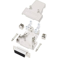 Encitech - Kit embase sub-d femelle Nombre de pôles: 15 TRI-M-09-HDS15-K 6355-0058-11 180 ° fût à souder 1 set