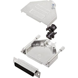 Kit embase SUB-D mâle Nombre de pôles: 44 encitech DTZK25-HDP44-K 6355-0012-03 180 ° fût à souder 1 set