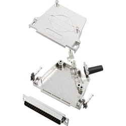 Kit embase sub-d mâle Nombre de pôles: 37 Encitech D45ZF37-DMP-K 6355-0047-04 45 ° fût à souder 1 set