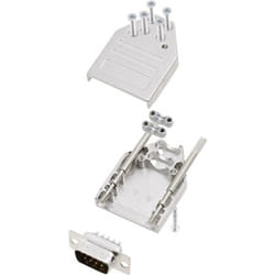 Encitech - Kit embase sub-d mâle Nombre de pôles: 9 DTZI09-DBP-K 6355-0077-01 180 ° fût à souder 1 set