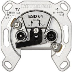 Esd 64 Prise antenne tv, fm encastré Prise de montage en boucle - Kathrein