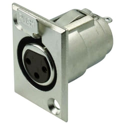 Kash - xlr embase femelle 55021 Nombre de pôles: 3 argent 1 pc(s) S182681