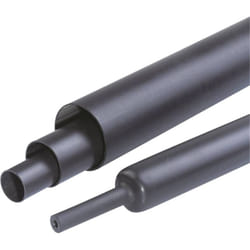 Hongshang HRA3 130/36 Gaine thermorétractable avec colle noir 130 mm 36 mm Taux de retreint:3:1 1.22 m
